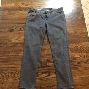Gray ankle jeans